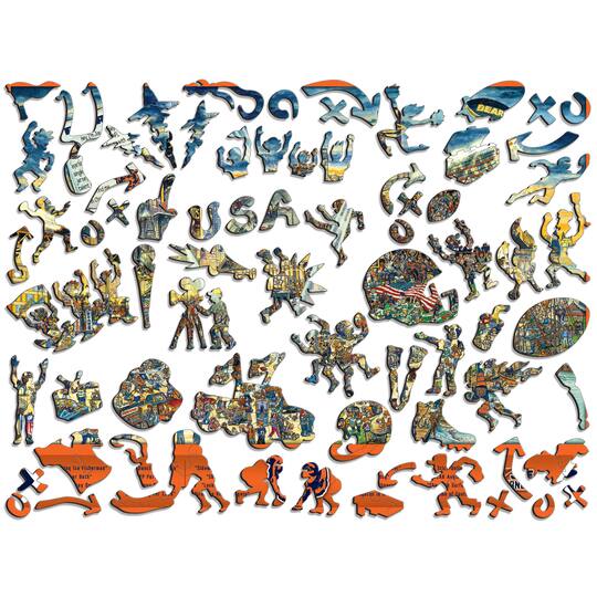 Joe Journeyman NFL Wooden Puzzle